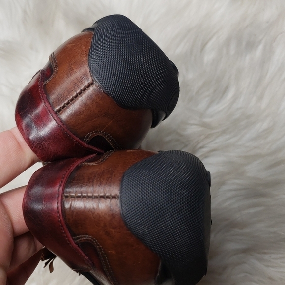 Sesto Meucci Brown Two Tone Kiltie Colorblock Driving Loafer 8.5N narrow - Picture 7 of 15